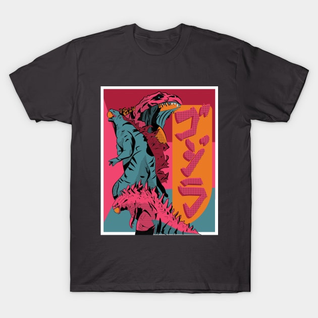 Godzilla team design T-Shirt by EasyPrometheus